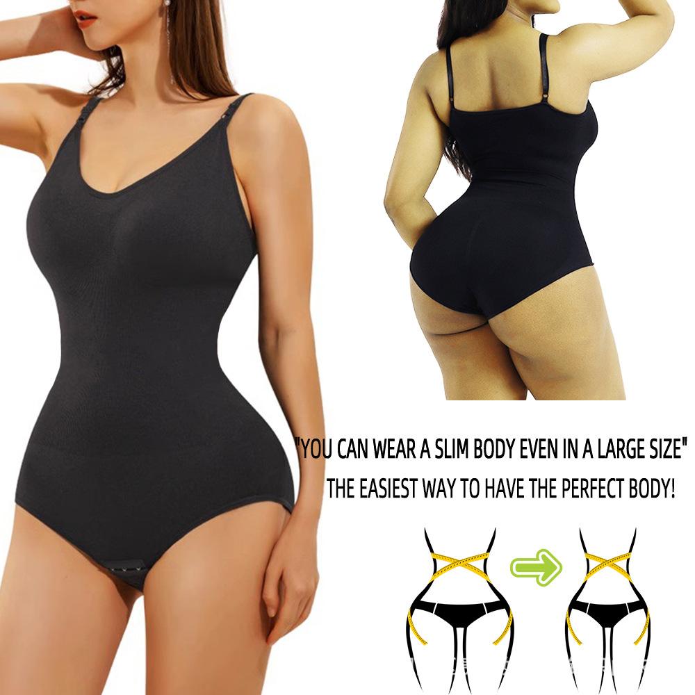 Plus-size Waist-cinching, Tummy-flattening, Butt-lifting Body-Sculpting Jumpsuit for Women: Tummy-Tucking, Lifting, and Slimming Shaping Underwear