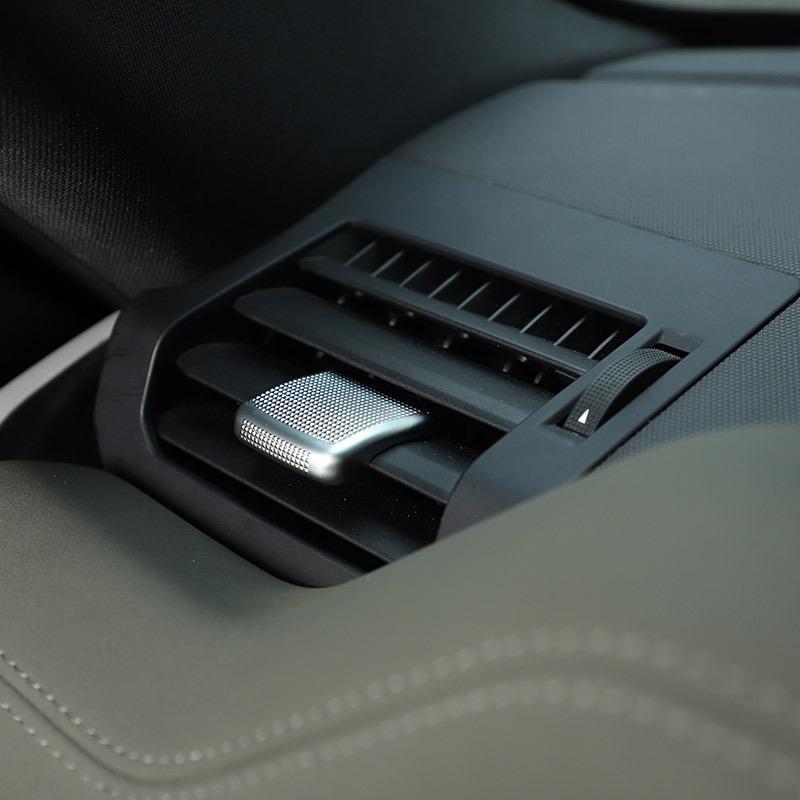 För Land Rover Defender 90 110 -2024 ABS Krom Bil Central Kontroll Luftutblås Justeringsspak Cover Dekorativa Tillbehör