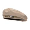 Street Temperament Metal Buckle Retro Beret Cap Solid Color Face Little Painter Hat Warm Women Beret Spring Autumn Winter