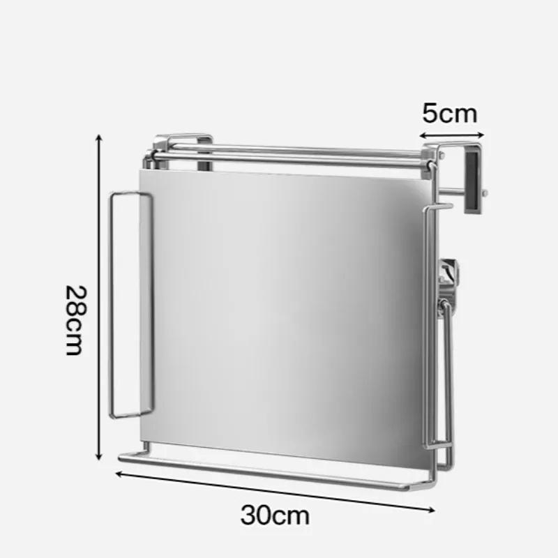 Składany blatowy regał do przechowywania ze stali nierdzewnej, oszczędzający miejsce, może być używany do przedłużenia blatu w łazienkach i kuchniach.