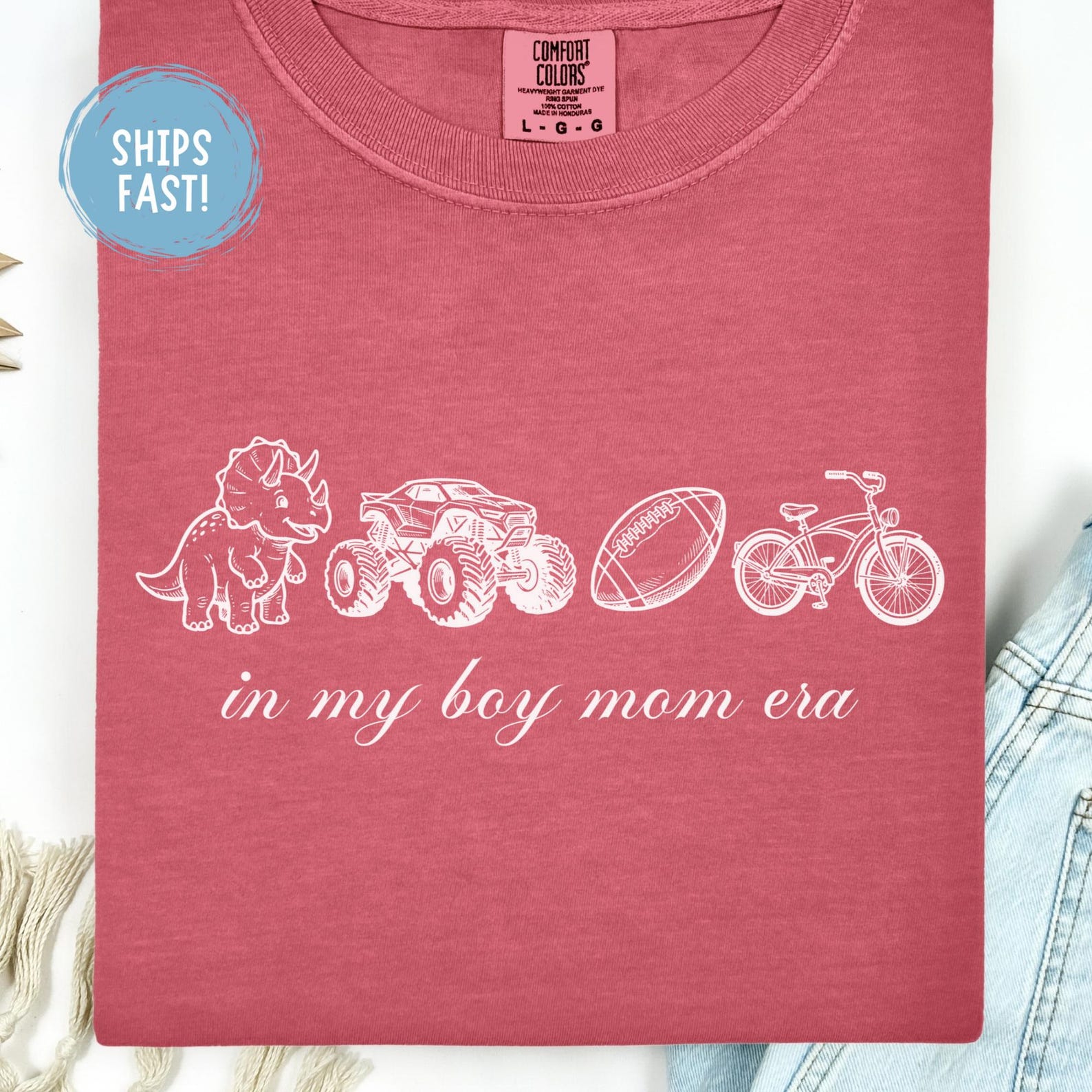 In My Boy Mom Era T shirt Boy Mom Life Tee Mama Bear Trendy Mom Era Graphic Shirt Cute Motherhood Outfit Gift For Mom Comfort Colors 2XL