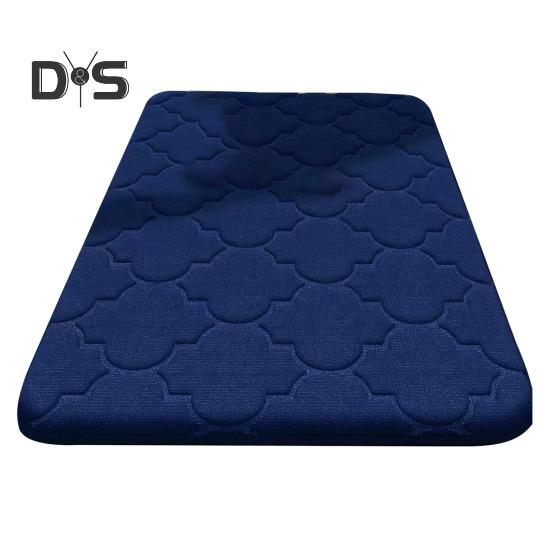 

Коврик для пола нескользящий влагопоглощающий предотвращает падения декоративный коврик для гостиной с сильным влагопоглощением для душа 80cm темно-синий