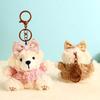 Pull nœud papillon Vêtements de poupée Pull nœud Ours Porte-clés Pendentif animal en peluche Enfants Cadeau de couple