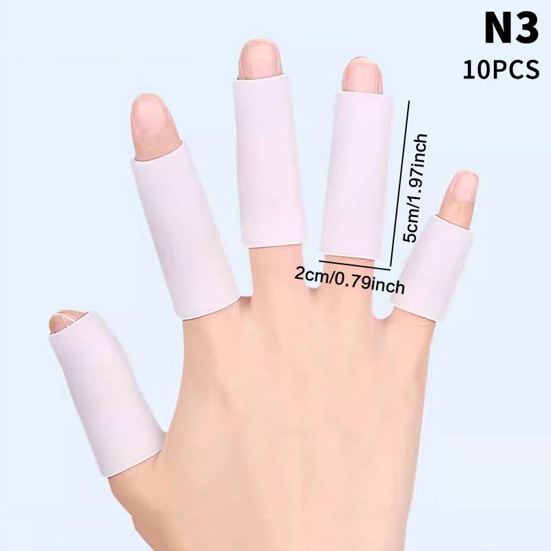 10 stuks Kookkeuken Gereedschap Siliconen Gel Tube Vingerbeschermer Anti-snij Hittebestendig Vingerhoezen