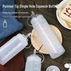 Kleine Squeeze-Flasche mit auslaufsicherem Verschluss für Schokolade, Ketchup oder Salatdressing