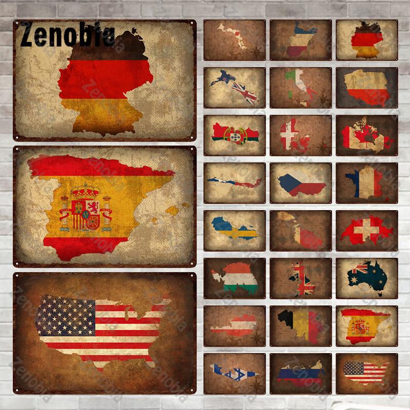 

Металлический знак, Настенный декор, неполный национальный флаг, неполный национальный флаг, металлический плакат, жестяная вывеска, декоративная жестяная тарелка, декор для бара, паба