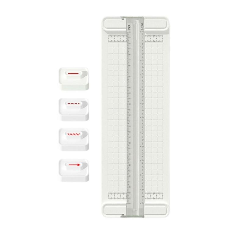 

4 in 1 Paper Trimmer Two-Way Paper Cutter School Office Supplies Paper Cutting Machine for Scrapbooking Photos белый