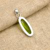 Wunderschöner handgefertigter Peridot-Edelstein-Schmuckanhänger aus 925er Sterlingsilber für Frauen