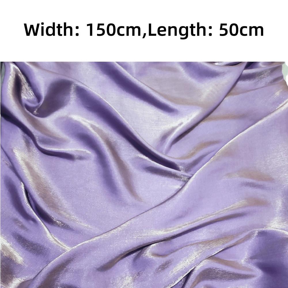 150*50cm Gradient Glossy Silk Satin Fabric Soft Shiny Sewing Material Smooth Holographic Iridescent Material Stage Costume