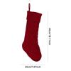 Xmas Hanging Stockings 18 Inches Knitted Stocking Large Size Knitted Xmas Stocking for Holiday Christmas Party Family Decor