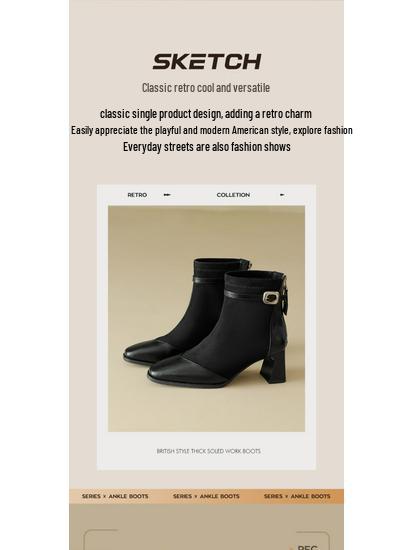 Augusden Women's Vintage Pointed Toe Chelsea Ankle Boots, Autumn 2025 Collection