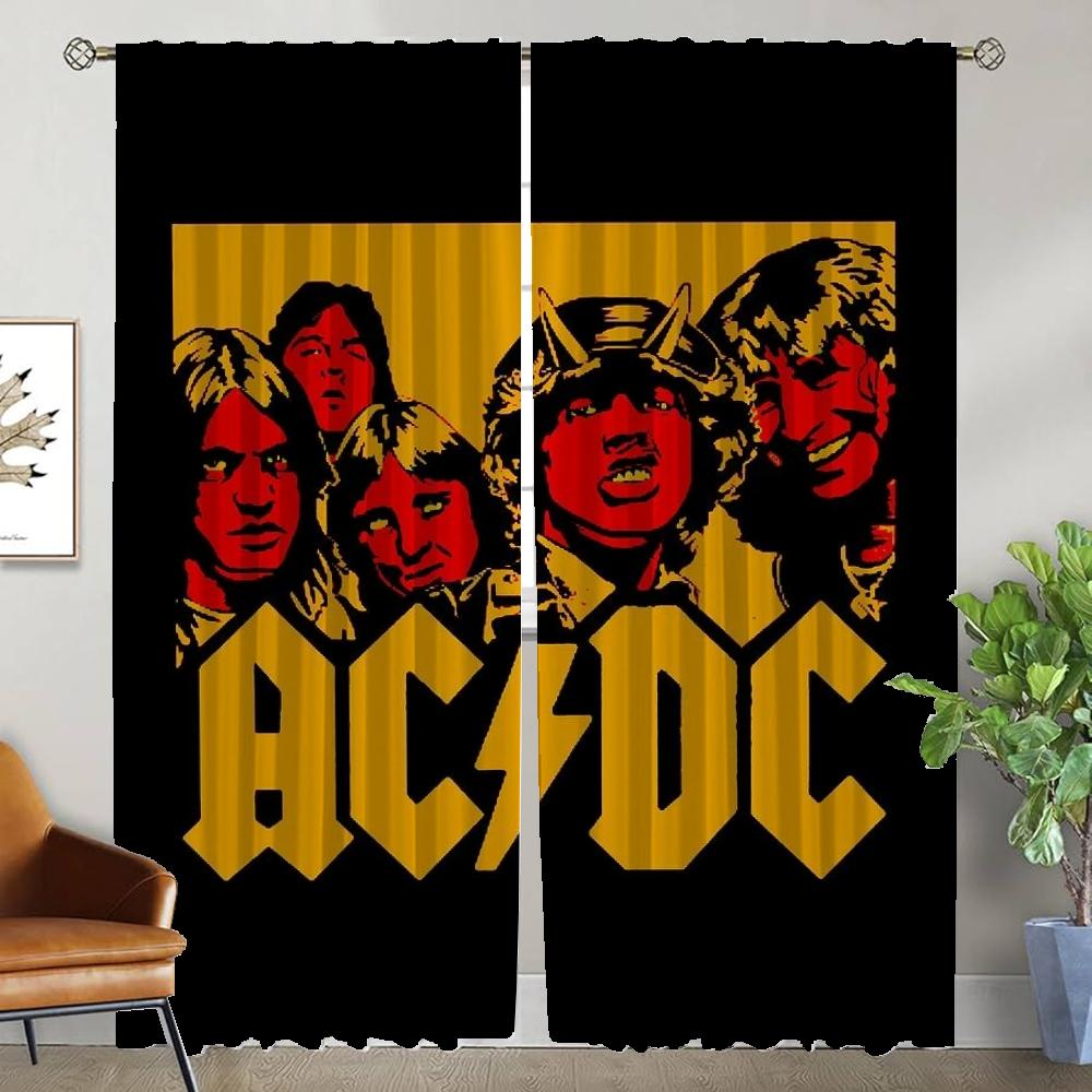 

Set Of 2 Elegant Ac Dc Partition Tulle Bedroom Room Curtains Living Curtain Halloween Decoration Home Interior Polyester Perfect For Sitting W100*H130(CM)-Grommet top&2PCS