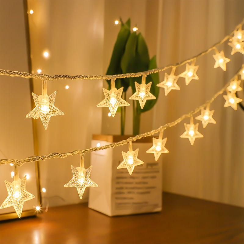 Outdoor LED White Ball String Lights for Camping, Awning, and Birthday Decorations