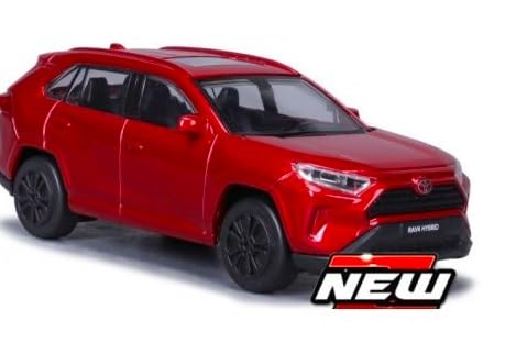 Bburago 1/43 Scale Diecast Toyota RAV4 2022 (Red) [Parallel Import]