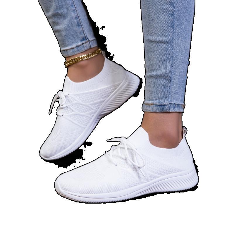 Fashion White Sport Running Shoes Women Air Mesh Breathable Walking Women Sneakers Comfortable Fashion Casual Sneakers Chaussure Femme