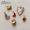 eManco Bohemian Heart Charm Diy Earrings Bracelets Necklace Accessories Making Stainless Steel Jewelry 48 Hour