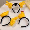 Thumbs Up Cute Headband - Fun Concert Accessory for Kids, Perfect for Photos & Face Washing