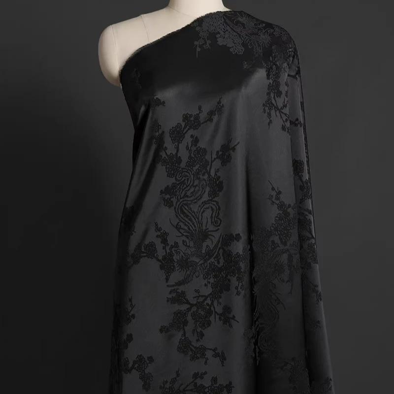 100x150cm Acetate Satin Jacquard Fabric Dress Shirt Silky Glossy for Apparel Sewing Craft Home Decoration Pillow Cushion