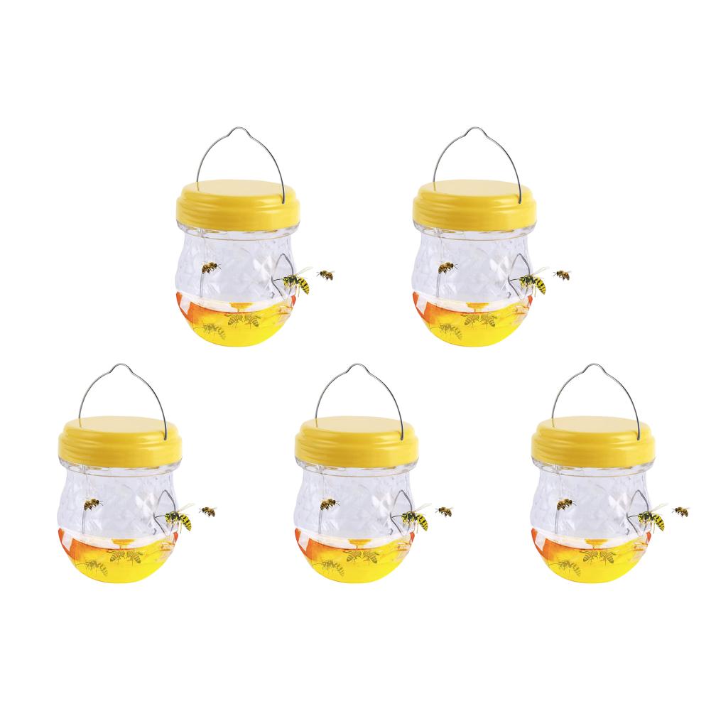 1-10pcs Insect Hornet Hanging Trap Reusable Non-toxic Pest Control Cather Yellow Fruitfly Trap For Home Farm Garden Supplies