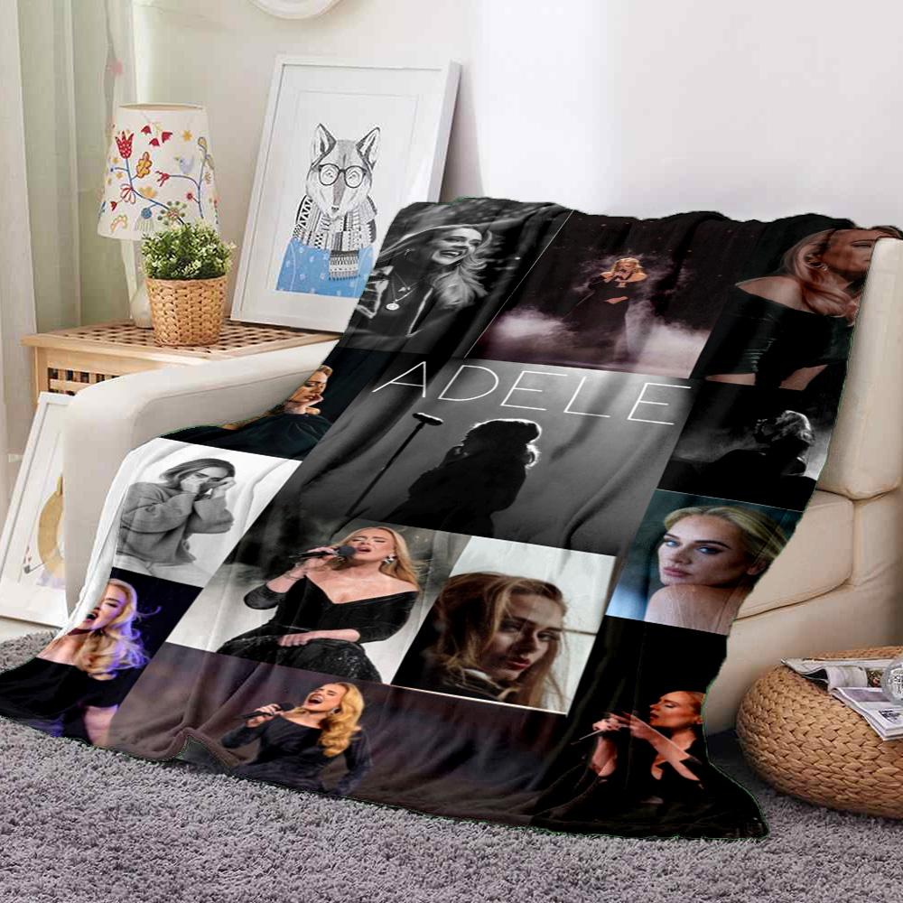 Adele Live Flannel Blanket Throw Blanket Soft Warm Sofa Bed Camping Home Decor Unique Christmas Gift C9261041