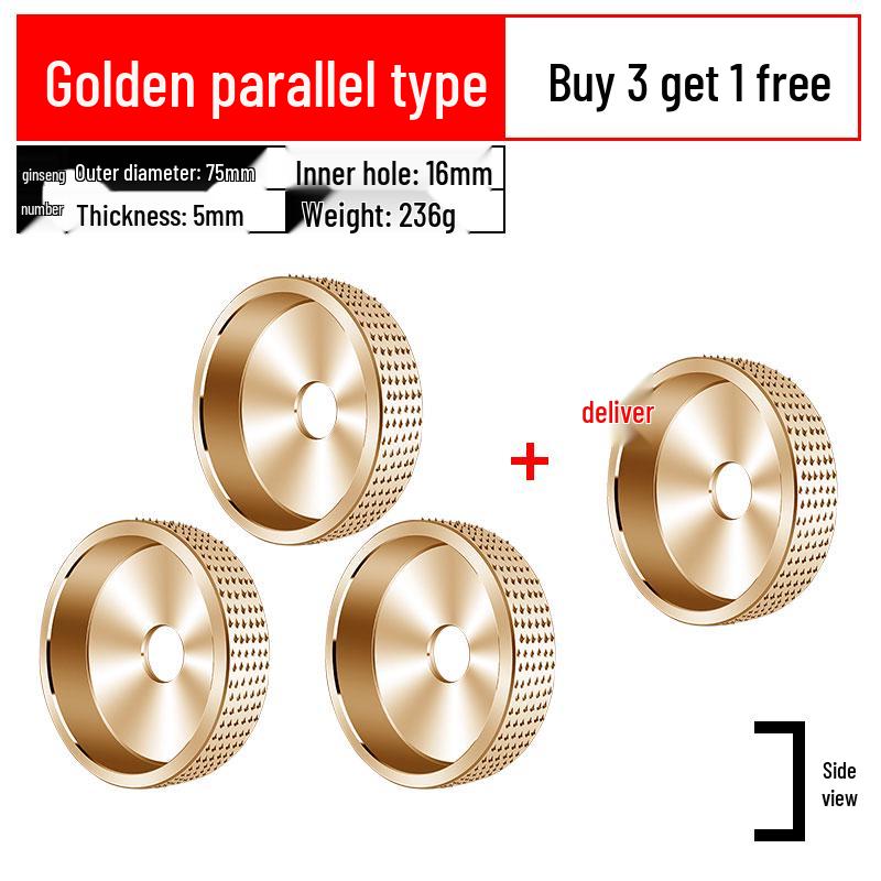 Woodworking Angle Grinder Burr Disc & Polishing Wheel Set