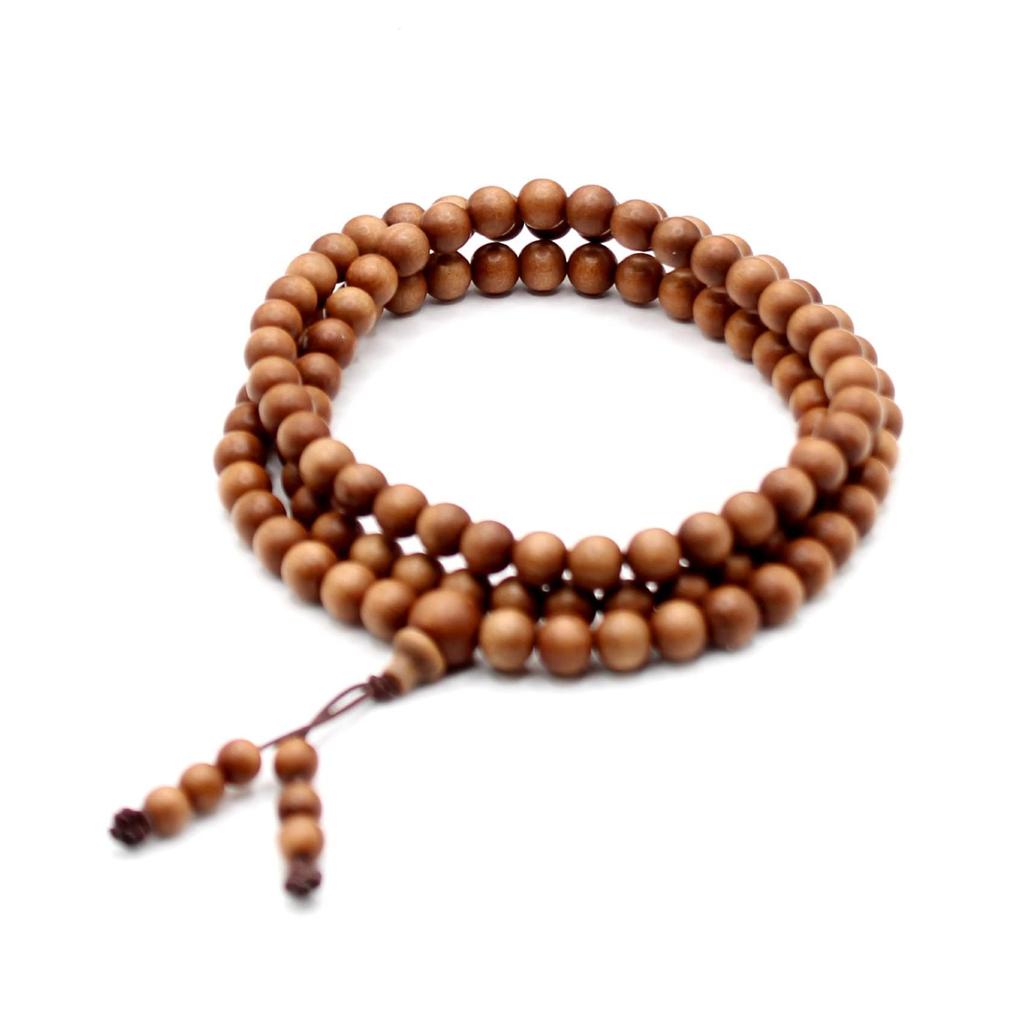 Accessories Prayer beads Indian sandalwood Laosan sandalwood sandalwood fragrant wood bracelet 6mm necklace [World Carmelo]