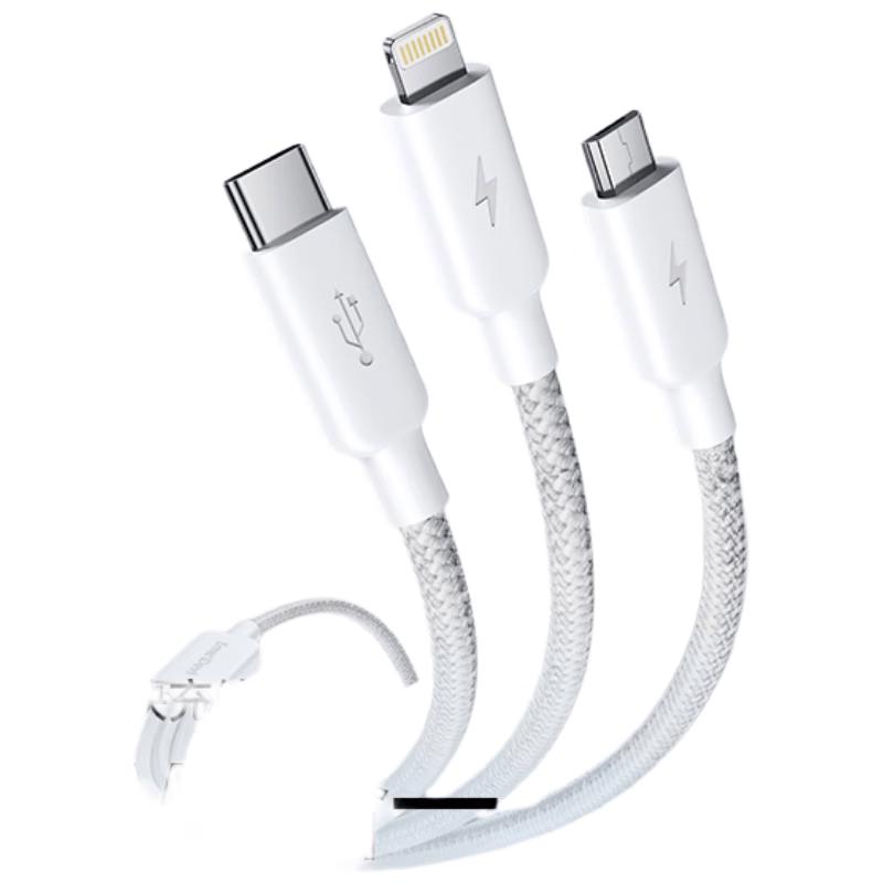 ShineMo 100W 3-in-1 Braided Fast Charging Cable 1.5m