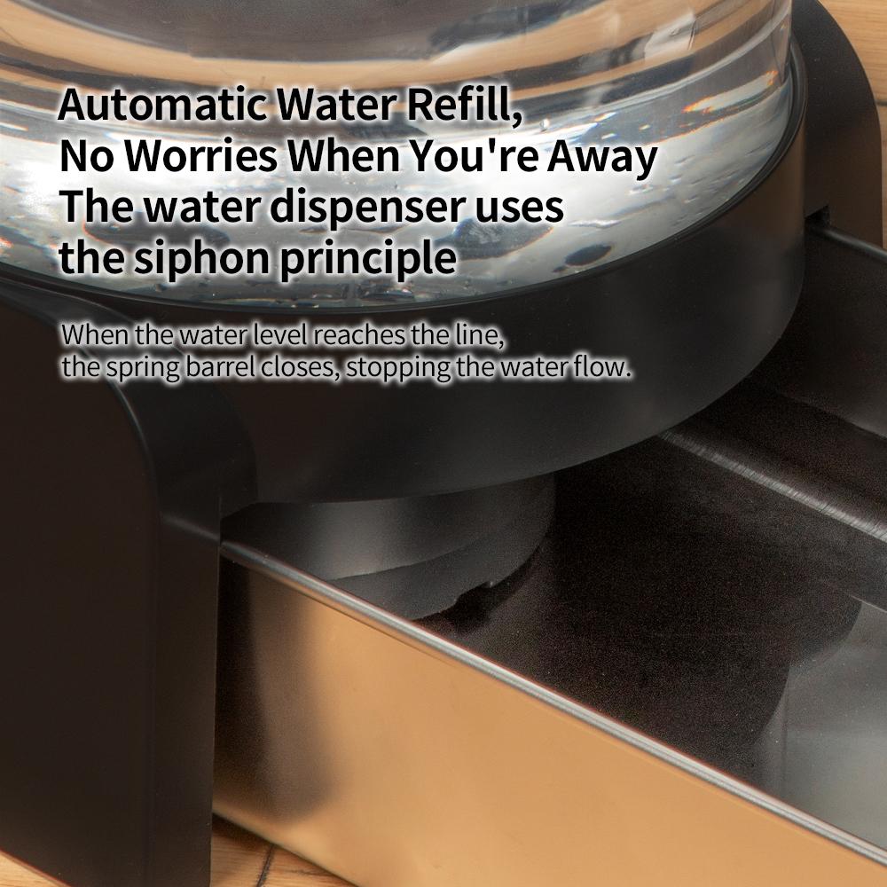 Large Capacity Stable Leak-free Plastic Stainless Steel Pet Water Dispenser For Cats And Dogs