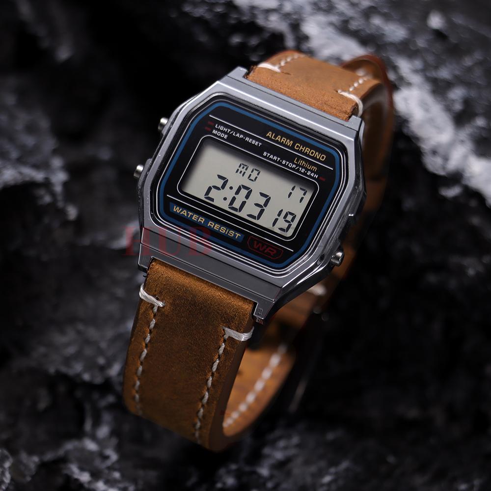 Cowhide Genuine Leather 19mm 20mm 21mm 22mm 24mm Universal Watch Band 18mm for CASIO Men Women for HuaweiGt2/Gt3 Wrist Bracelets