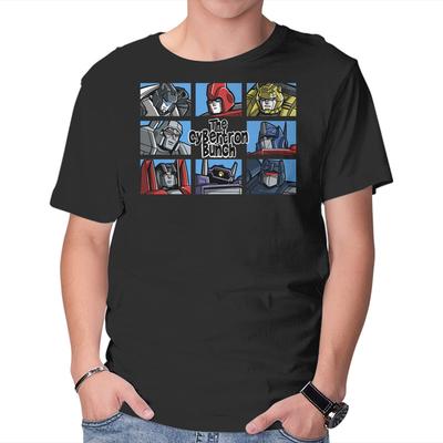 Unisex Crew Neck T-Shirt The Transformers Bunch Graphic Short Sleeve Casual Tee