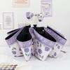 Fresh Flowers Sun Umbrella UV Protection Floral Umbrella Ultraviolet Automatic Umbrella  Rain Gear