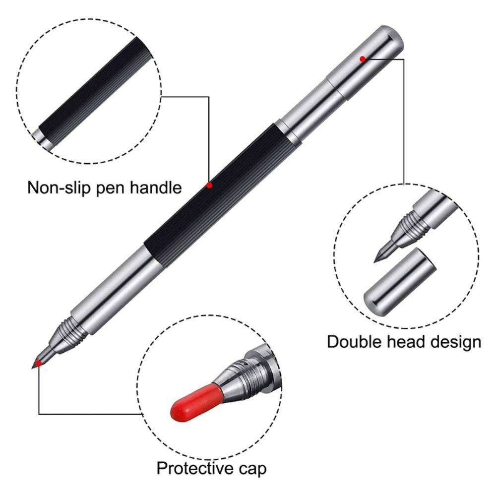 Silver Scribing Pen Hand Tools Cutting Marker Tool Portable Metal Scribe Pen Construction