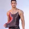 Men's Transparent Shiny Suspender Jumpsuit - High Elastic Fit Fitness Nightclub Top