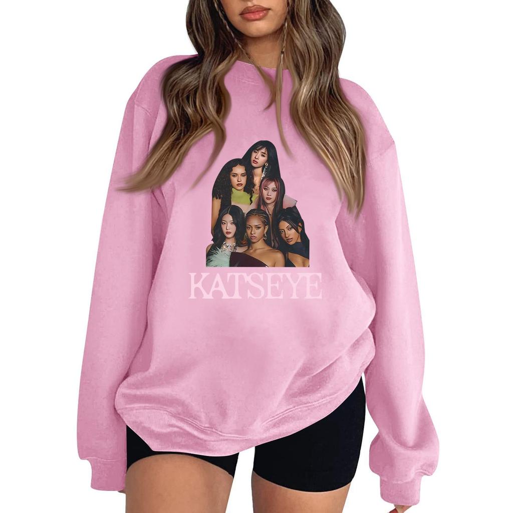 Women's Fashionable And Casual Long Sleeve Round Neck Printed Sweatshirt