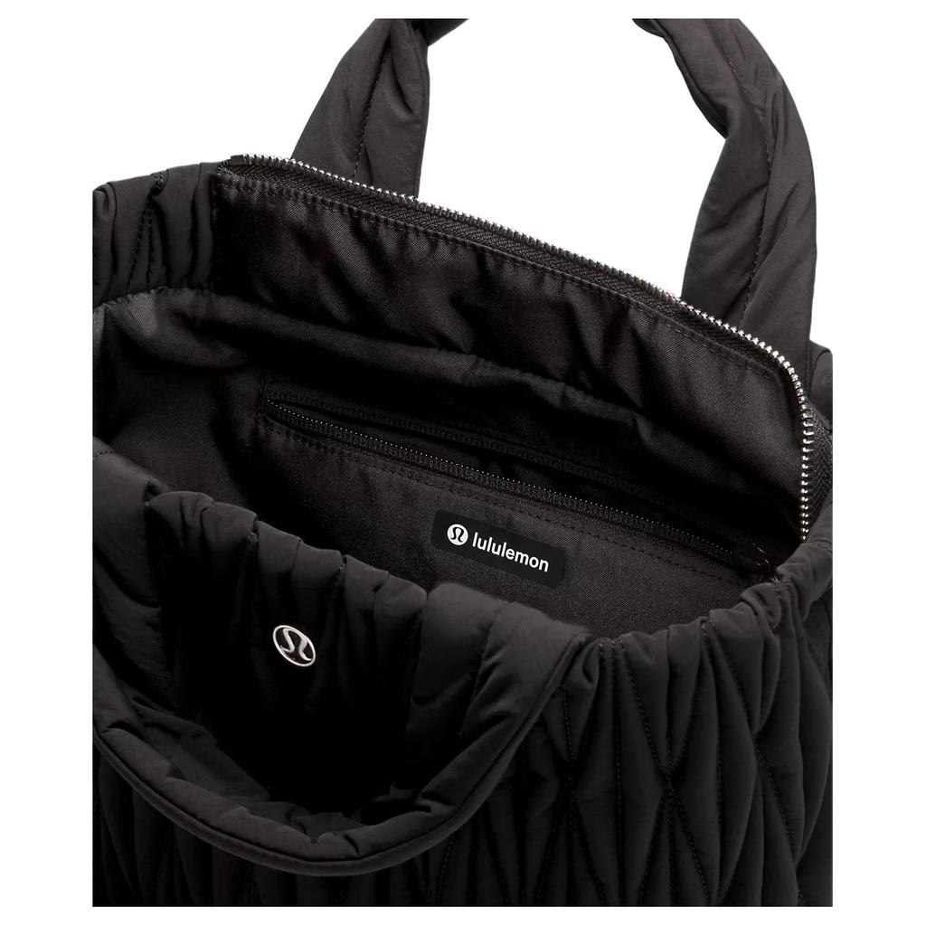 Lululemon 5L Rautenmuster-Tragetasche Damen Tragetaschen Schwarz LW9FZYS-0001