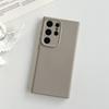 Applicable to Samsung S25Ultra liquid silicone S24 soft case flocking solid color mobile phone case simple s23 protective case