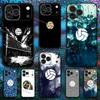 Painted Art Volleyball Phone Case For iPhone 17,16,15,14,13,12,11,X,XR,XS,Plus,Mini,Pro,Max Soft Black Shockproof Cover