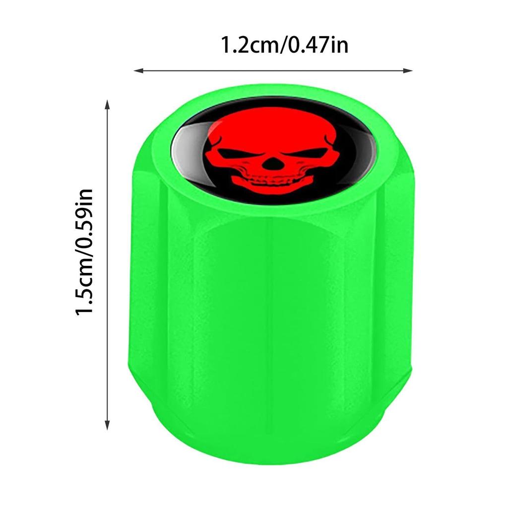 Car Tire Air Nozzle Cap - Tire Air Cap Integrated Cover | Self Luminescent