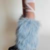 Fashion Y2K Winter Leg Warmers Foot Cover Harajuku Leg Coverings Lolita JK Kawaii Furry Leg Warmers Streetwear
