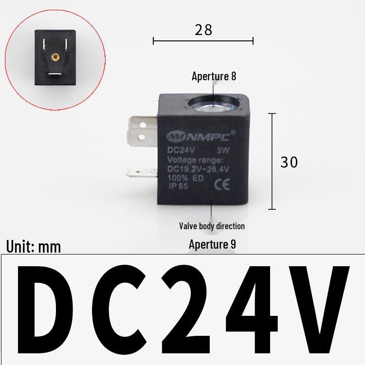 Pneumatic Solenoid Valve 4V210, DC24V/AC220V/12V/36V/110V, with Terminal Plastic Housing