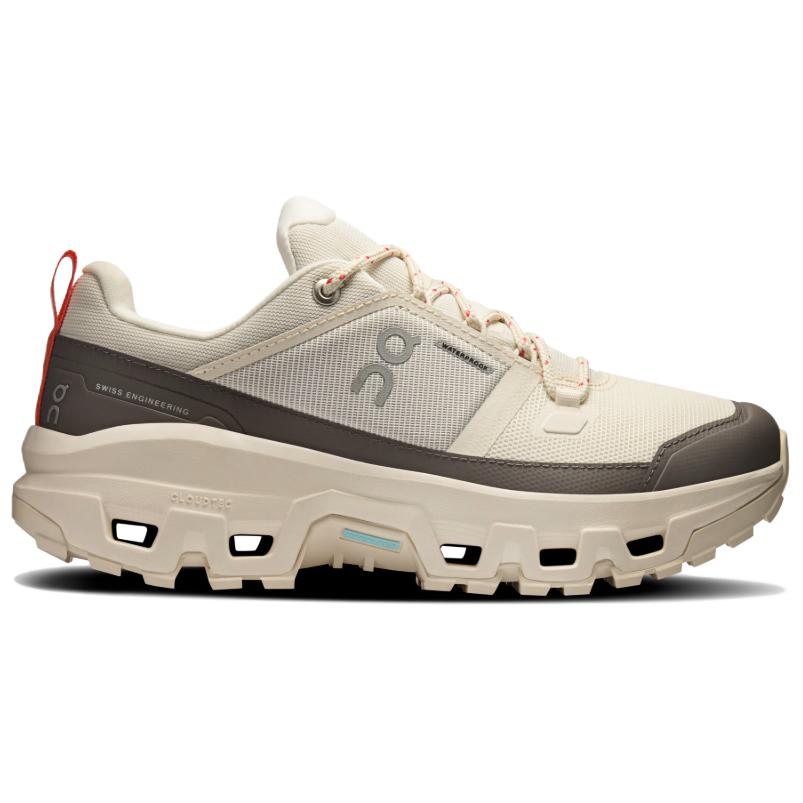 On Cloudrock Comfortable Versatile Waterproof Lightweight Low-Top Hiking Shoes Women Hiking Shoes Beige 3WF10143334