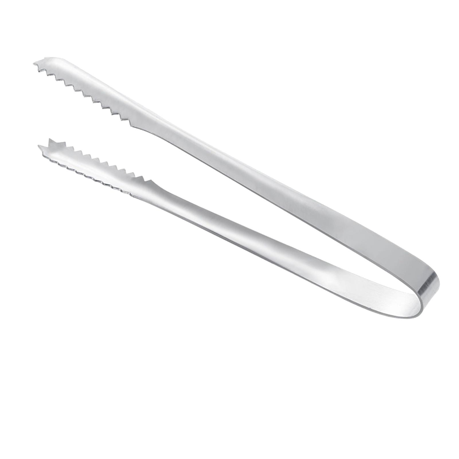 

Щипцы для льда Утолщенные из нержавеющей стали Щипцы-клипса для льда Портативные Легкий захват Металлические сервировочные щипцы для бара кухни