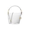 MK Townsend Metal Decoration Zipper Bucket Bag Women Bags White 32R4G10C5L-OPTICWHITE
