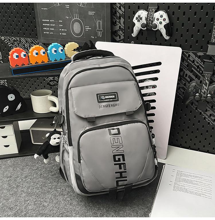 Schoolbag Korean ins new high-value niche set trendy cool backpack couple light travel mountaineering large-capacity backpack