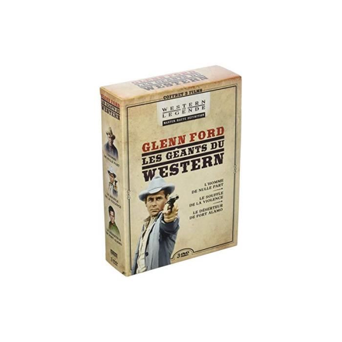 Coffret Glenn Ford 3 Films Jubal, L'homme De Nulle Part Le Souffle De La Violence Le Déserteur De Fort Alamo
