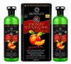 SKINPLUS Bez amoniaku Ovocný octový gel na barvení vlasů | Přírodní černá | Vyživující barva na vlasy s leskem a hebkostí | 250 ml × 2