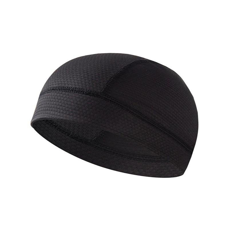 Unisex Cycling Cap Quick Dry Breathable Mesh Moisture Wicking Under Helmet Beanie Inner Lined Dome Summer Simple Sport Cap