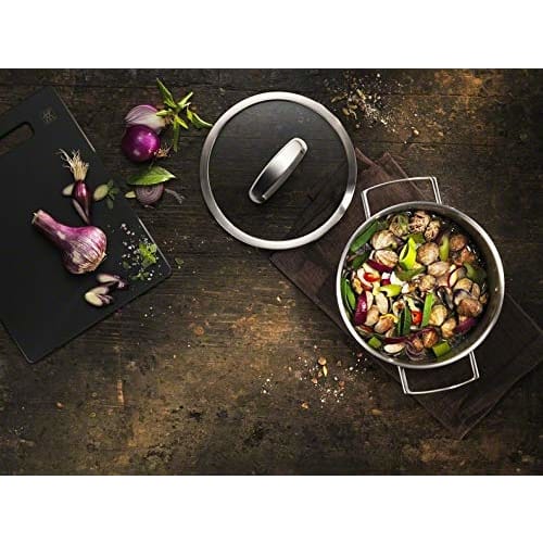 ZWILLING "Vitality Suppentopf 20cm 3,5L" Edelstahl tiefer Zweihandtopf 3-lagige Bodenstruktur IH-kompatibel spülmaschinenfest [Autorisiert Ja