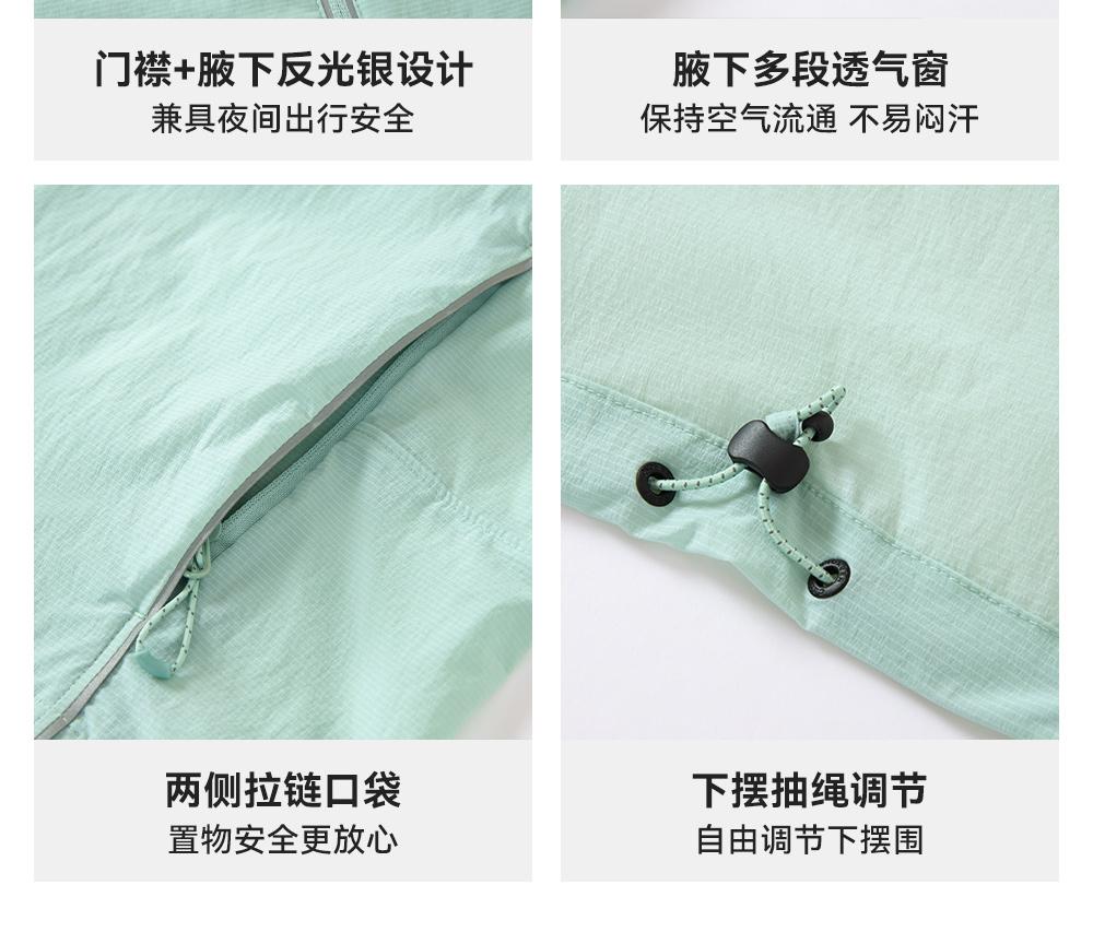 Breathable sun protection clothing for women, hooded zipper, casual loose jacket, UV resistant UPF50+