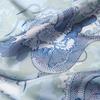 MAYA SAPANA Dragons In the Cloud Silk Square Scarf (French Blue)